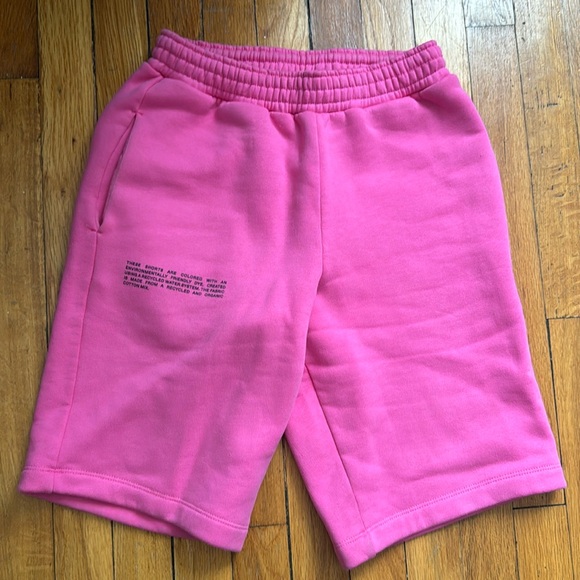 Pangaia pink flamingo long shorts XXS